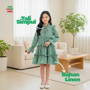 (Pre Order) Dress Anak 2-10 Tahun Joana SWZ Linen