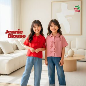 (Pre Order) Blouse Linen 2-10 Tahun Jennie SWZ