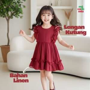 (Pre Order) Dress Helena Kutung 4-10 Tahun