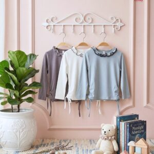 Blouse 3-7 Tahun Ruffle Serut 3 Warna