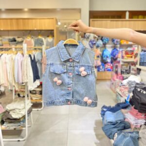 Atasan 1-5 Tahun Vest Denim Pita