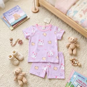 Baju Tidur 1-9 Tahun Motif Hello Kitty
