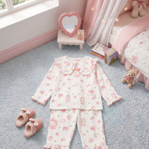 Baju Tidur 1-8 Tahun Motif Cute Hello Kitty