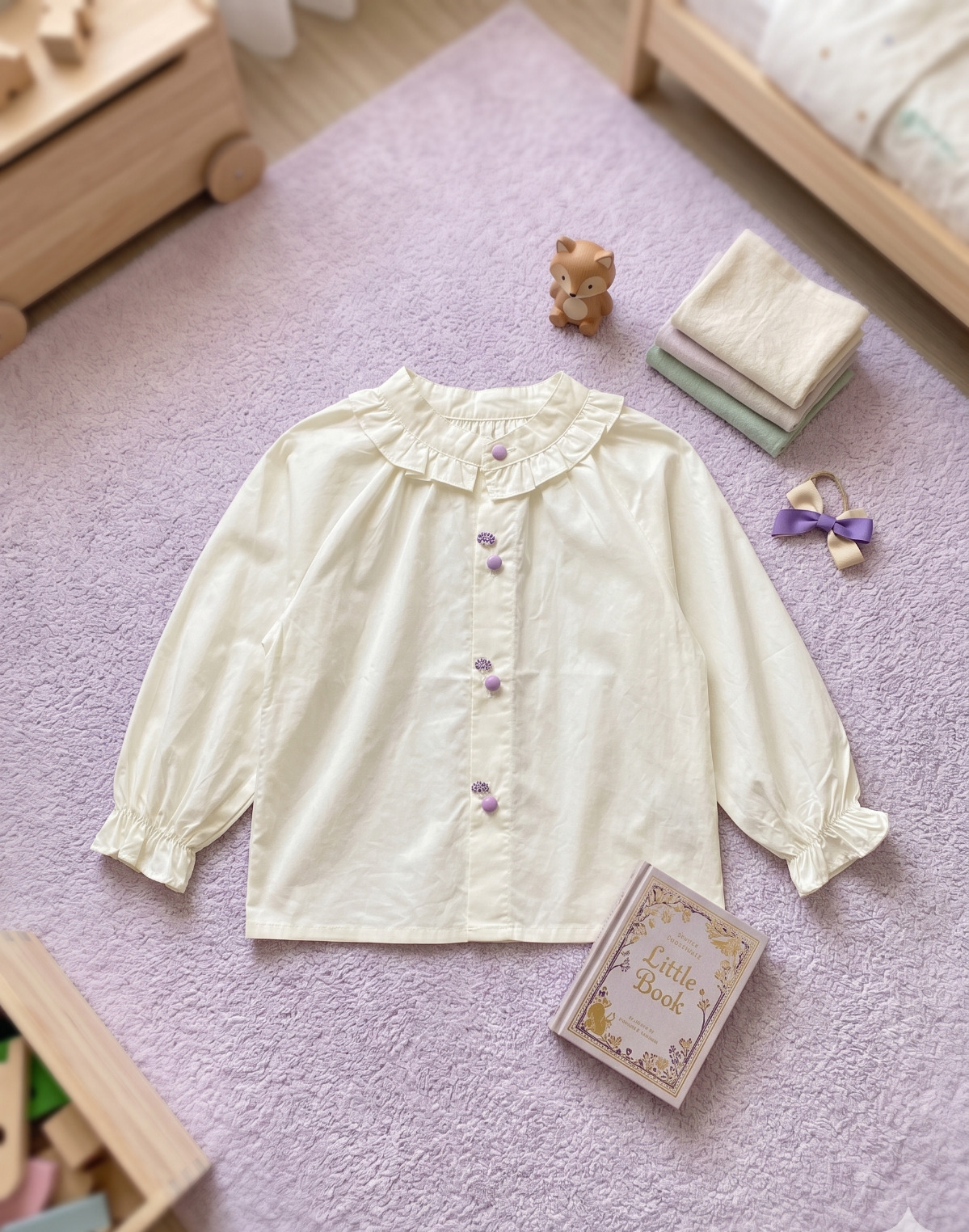 Atasan 1-5 Tahun Blouse Broken White Purple