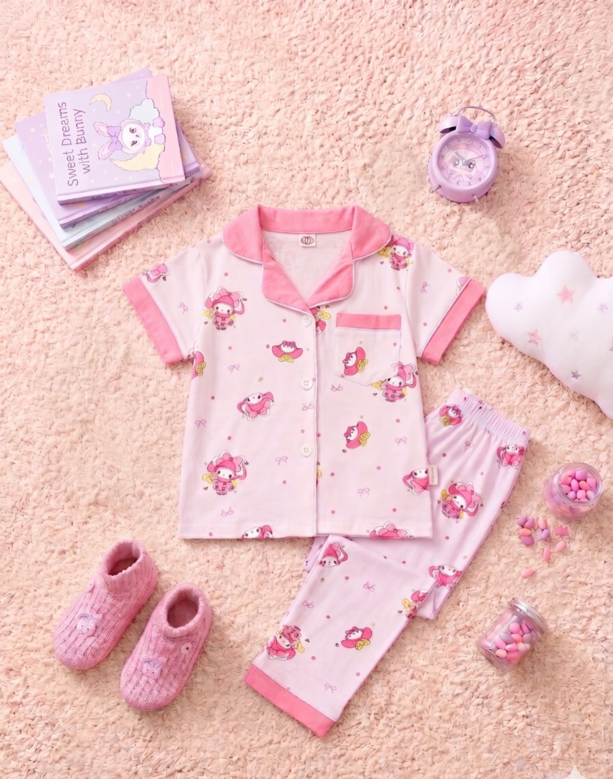 Baju Tidur 1-9 Tahun Motif My Melody