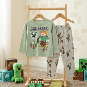 Baju Tidur 1-9 Tahun Motif Minecraft