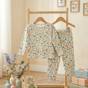 Baju Tidur 1-9 Tahun Motif Flower Kupu-Kupu