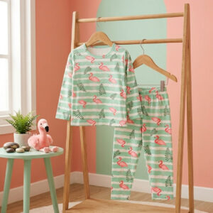 Baju Tidur 1-9 Tahun Motif Flamingo