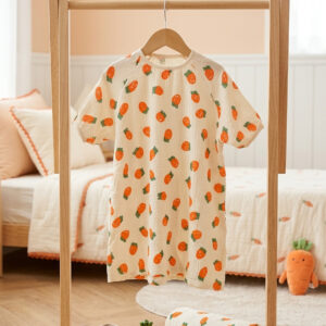 Dress Piyama 2-6 Tahun Motif Carrot