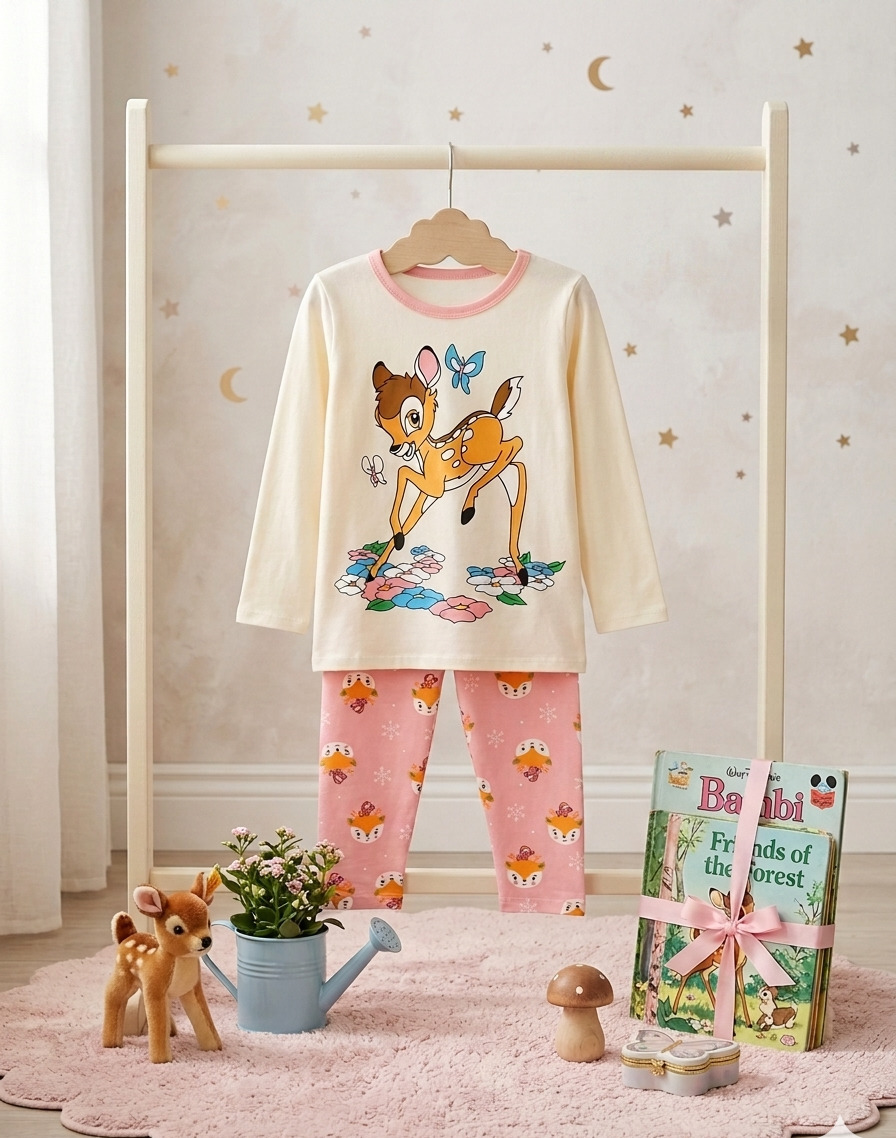 Baju Tidur 1-9 Tahun Motif Bambi