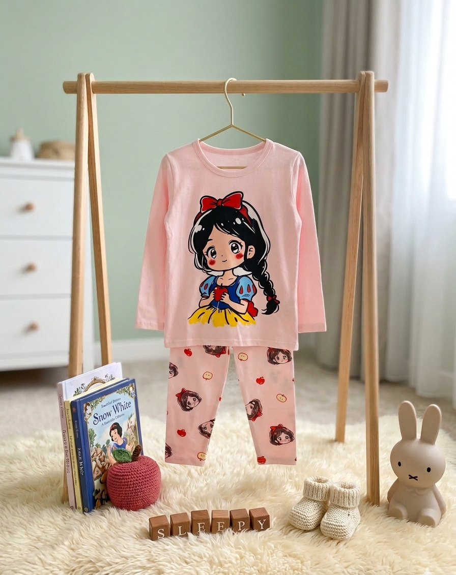 Baju Tidur 1-8 Tahun Motif Snow White