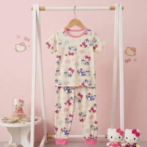 Baju Tidur 1-9 Tahun Motif Hello Kitty