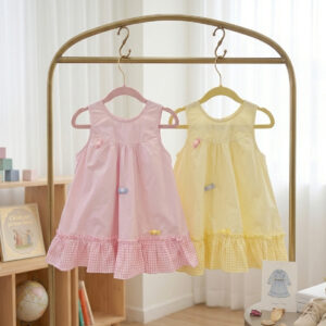 Dress 2-6 Tahun Motif Candy Plaid 2 Warna