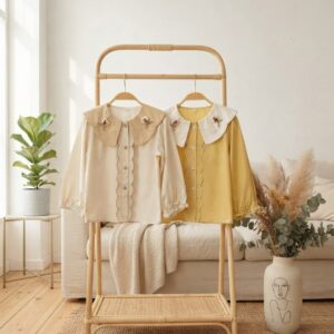 Atasan 2-6 Tahun Blouse Big Collar 2 Warna
