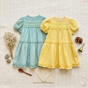 Dress 2-7 Tahun Lace Ruffle 2 Warna