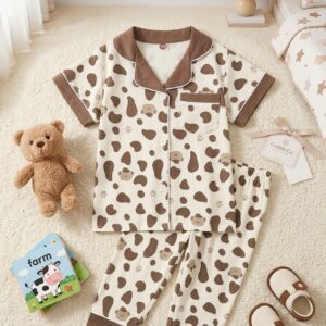 Baju Tidur 2-10 Tahun Bear Dot