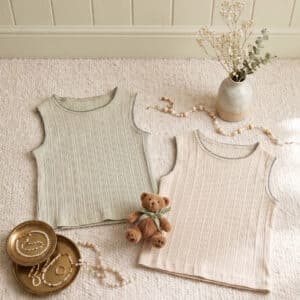 Atasan 2-6 Tahun Tank Top Rib Ruffle 2 Warna