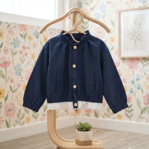 Jaket 3-8 Tahun Navy Renda