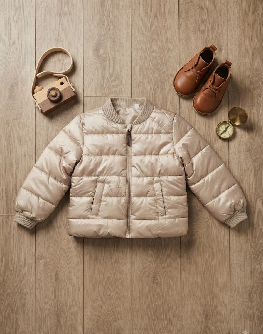 Jaket 3-7 Tahun Puffy Khaki