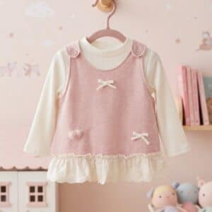 Atasan 2-6 Tahun Set Tshirt + Blouse Pink Pita