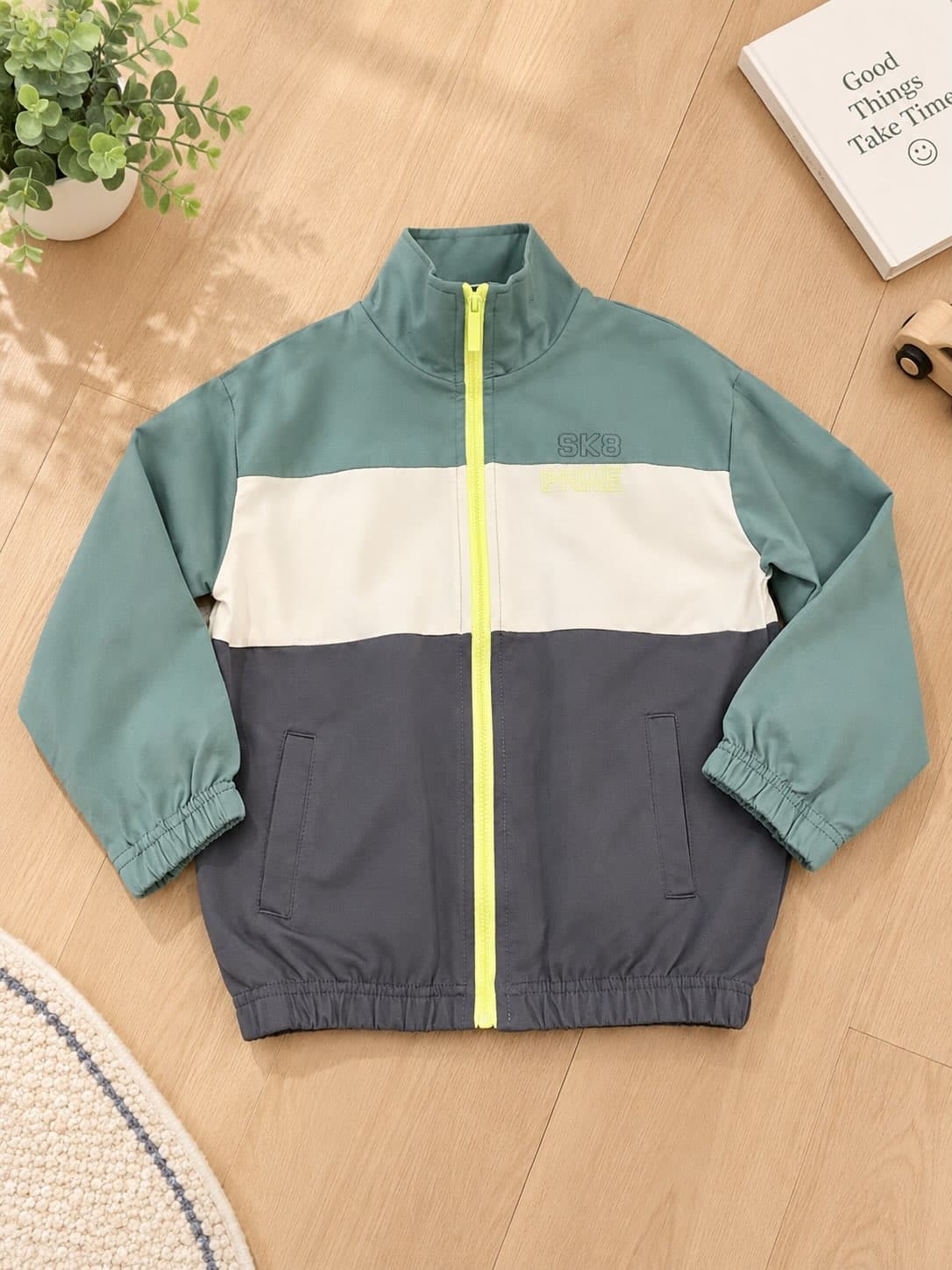 Atasan 2-6 Tahun Jaket Sk8 Game Green